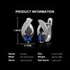 Raffinati orecchini da donna in argento sterling 925 Kyanite naturale a forma di pera 1,87ct 4*6mm Splendido Gioiello Raffinato per regalo di compleanno