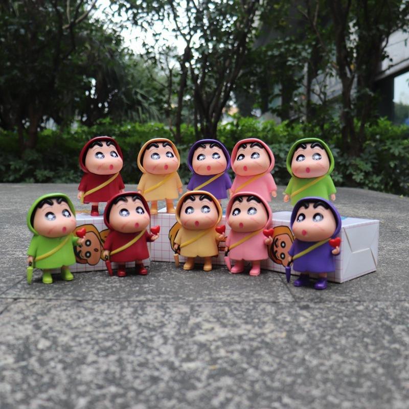 Nohara Shinosuke Q Version, Raincoat Version, Crayon Shin-Shin, Confession, Love, Raincoat Shin-Shin, Boxed Figure.