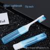 Compact Folding Travel Toothbrush Set with Soft Bristles - Colorful Family Pack for Hotel and Business Trips