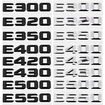 Araba Arka Bagaj Numarası Harf Etiketi Kuyruk Kutusu Amblem Rozeti E Sınıfı E300 E320 E350 E400 E420 E430 E500 E550 Logo Çıkartması