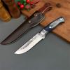 Slicing Knife Household Meat Cleaver 5CR15 Stainless Steel Butcher's Boning Knife Mongolian Hand Meat Knife with Cover