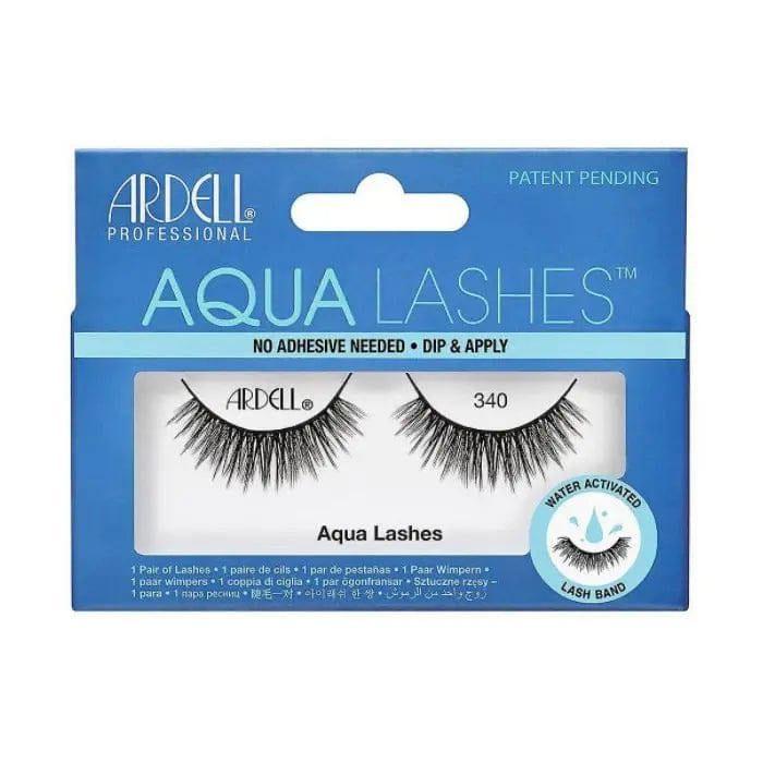 False Eyelashes - Ardell - Aqua Lashes 340 - Black - Quick Application - Glue-Free