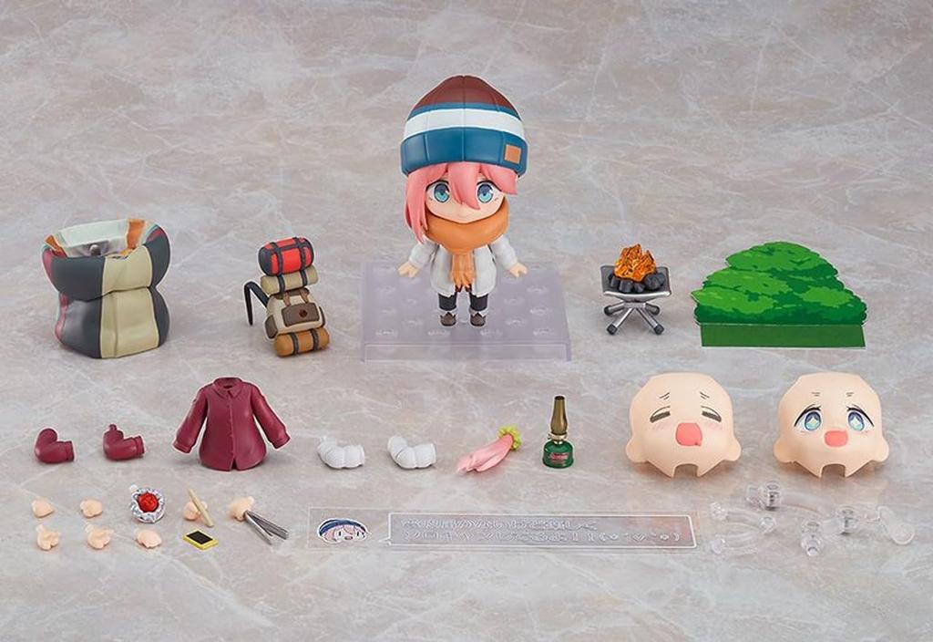 Nendoroid Yuru Nadeshiko Kakamigahara Solo Camp DX Edition Malovaná pohyblivá figurka Camp Ver. ABS&PVC bez vodního kamene