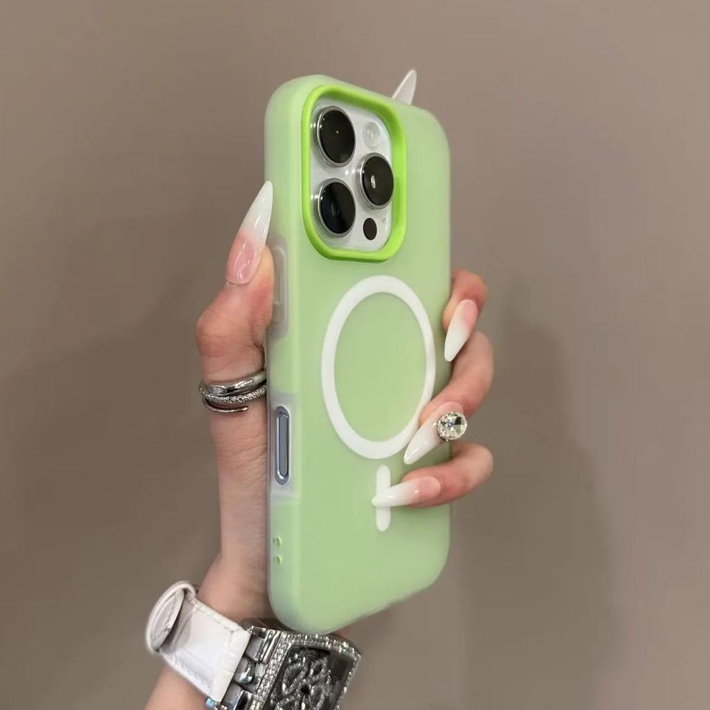 Luxury Candy Magsafe Wireless Charge Matte Phone Case For Samsung Galaxy S25 Plus S24 FE S23 S22 Ultra 5G Magnetic Bumper Cover