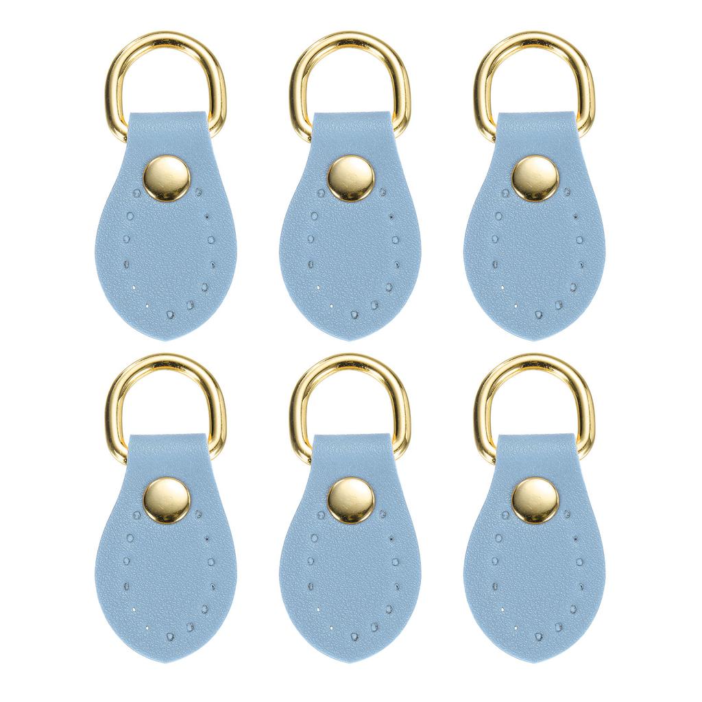 6pcs Purse Strap Mount Hook for Handbag, Sew on Leather Buckle Bag Side D-Ring Clips Replacement Clasp for DIY Shoulder Belt