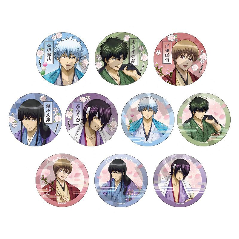 

Gintama коллекционные значки, коробка из 10 штук