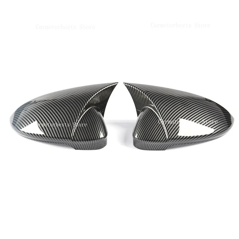 Car Rearview Side Mirror Cover Fit For Volkswagen ID.3 ID3 Mk8 2020-2024 Wing Cap Rear View Case Trim Carbon Fiber