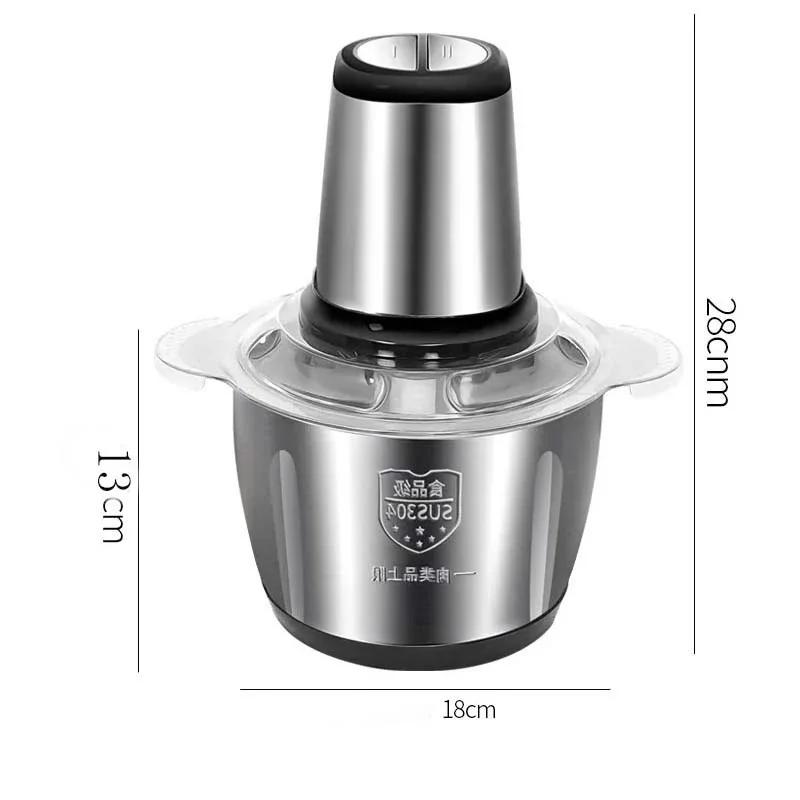 3L  Household Stainless Steel Meat Grinder 500W High Power Blender Multifunctional Food Processor Food Chopper Electric