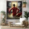 Cristiano Ronaldo Wanddekoration Wandteppich Kunst Für Haustier-Gedenken Geburtstag Hochzeitsparty Hintergrund Familien Geschenk
