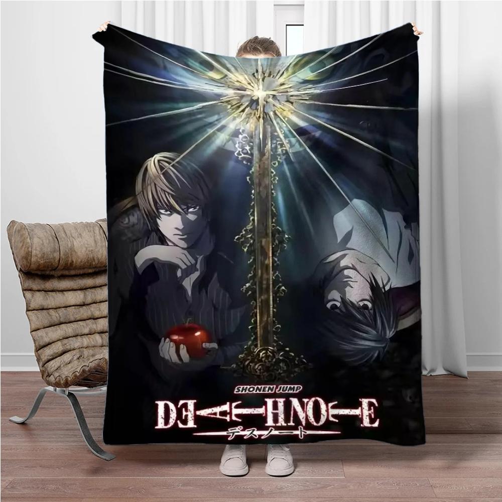Japanese Anime Blanket DEATH-NOTE Children Warm Soft Blankets for Sofa Bed Cover Blanket Suitable for Birthday Souvenir Gifts
