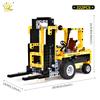 HUIQIBAO Engineering Truck Tech Building Block City Construction Toy For Children Boy Adults Excavator Bulldozer Crane Car Brick
