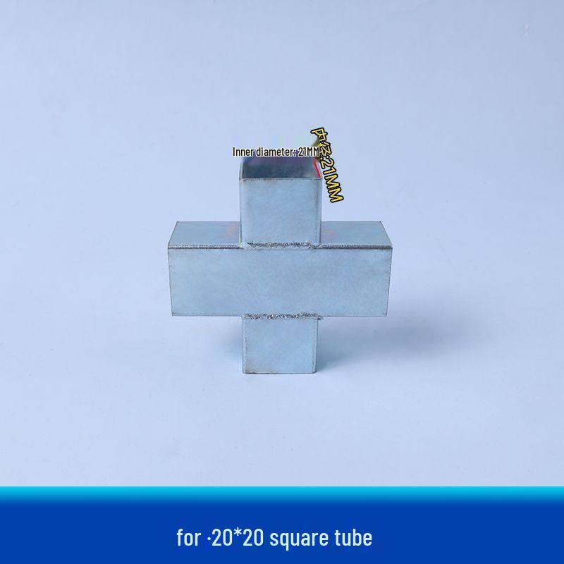Wrought Iron Galvanized Steel Tube Corner Connectors – No-Weld Angle, Two-Way & Three-Way