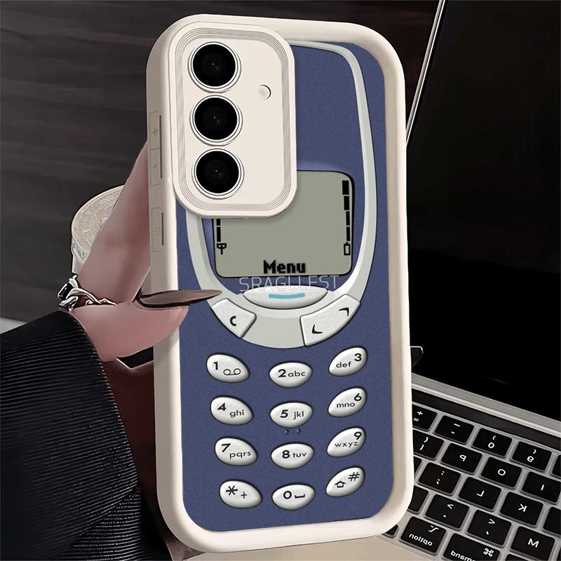Phone Case for Samsung Galaxy A17 A16 A15 A14 A13 Funny Retro Callphone A56 A36 A26 A55 A35 A25 A54 A34 A24 A53 A33 A23 A07 A06