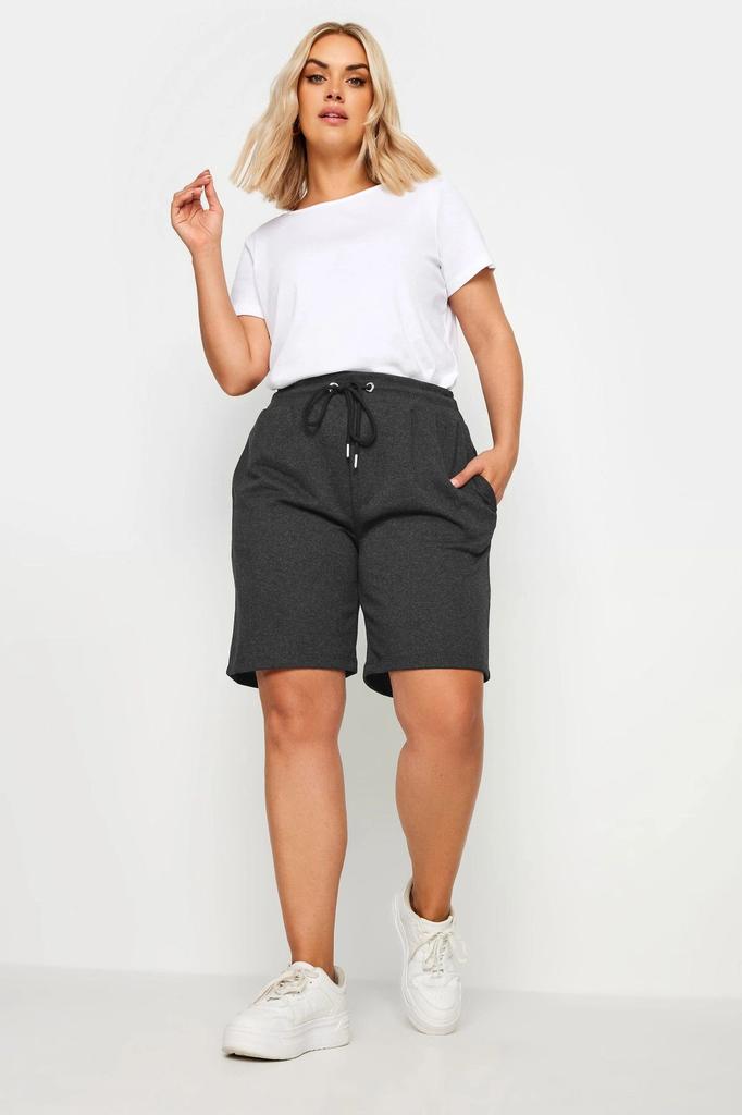 Women's Fashion Big Size Shorts & Bermudas Large Size Pocket Drawstring Waist Relaxed Cut Shorts 303199