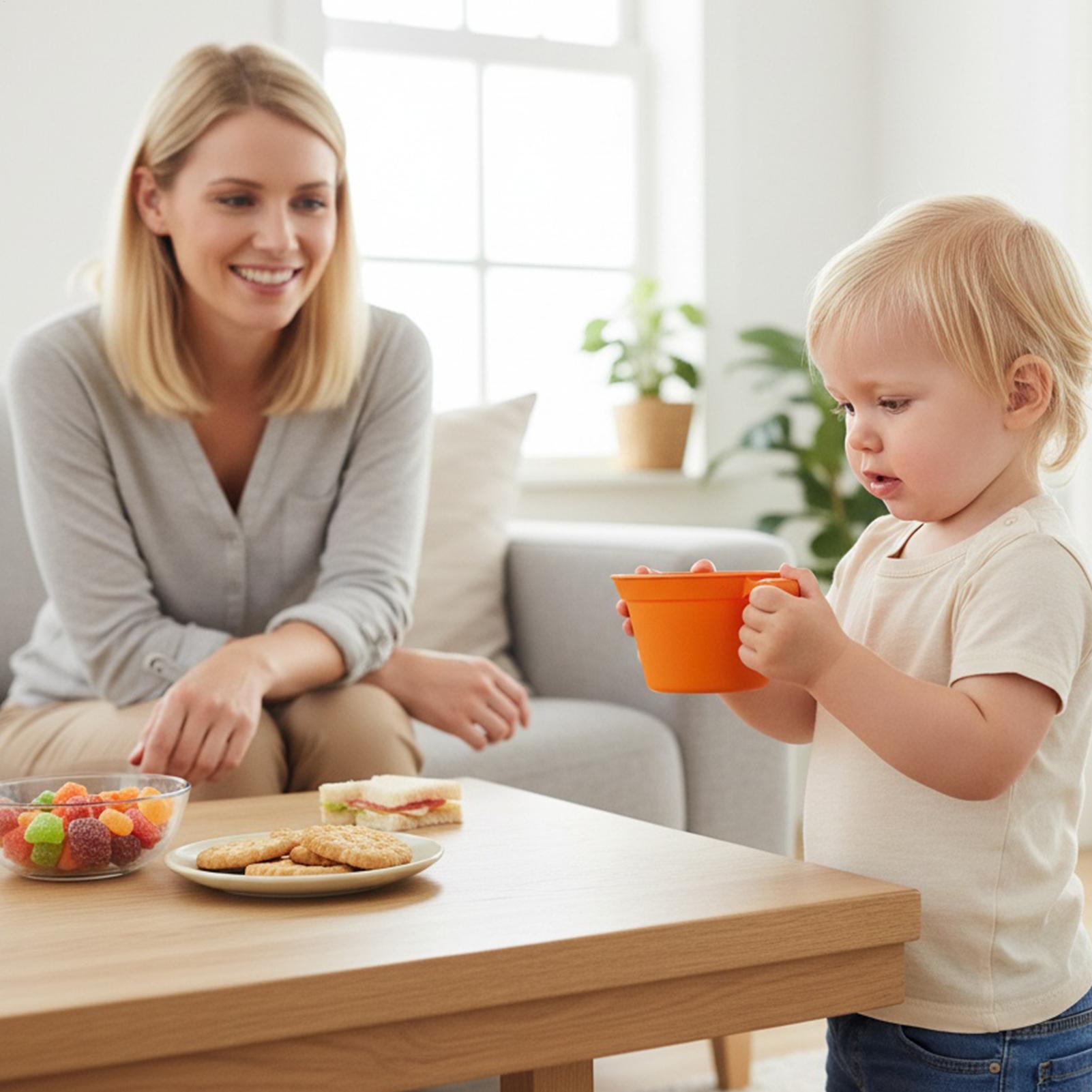 

Cups For Kitchen 175ml Children Novelty Drinkware Container Anti Drop Reusable Cups With Handle For Boys Girls Home Workplace China Mainland