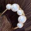 [Miaomyao] Miaomyao Hairpin (Kanzashi) U-shaped Hair Ornament with Pearl and Flower Design for Weddings, Parties, Kimono, Dresses, Furisode,