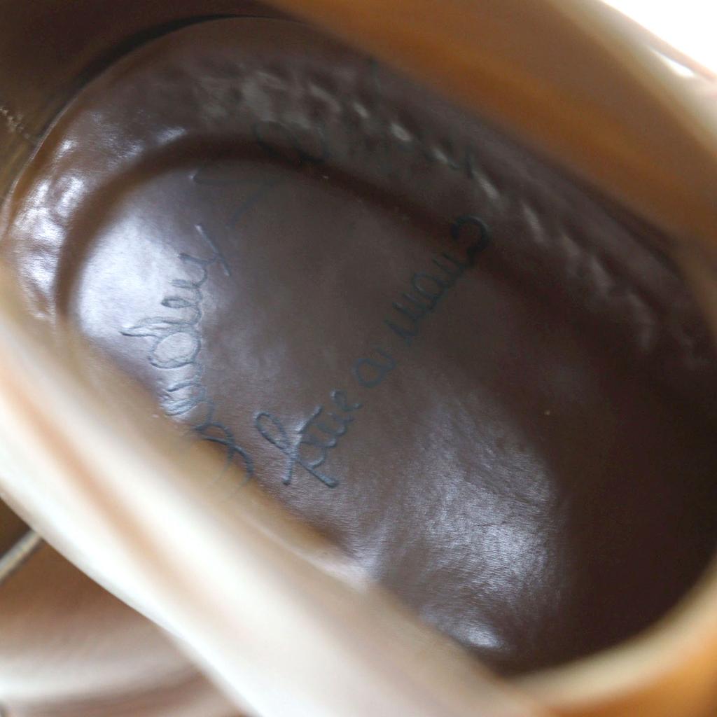 Great Santoni Ankle boots 6466 Inner wing style, straight tip, lace-up Brown leather mens 6.5 Used