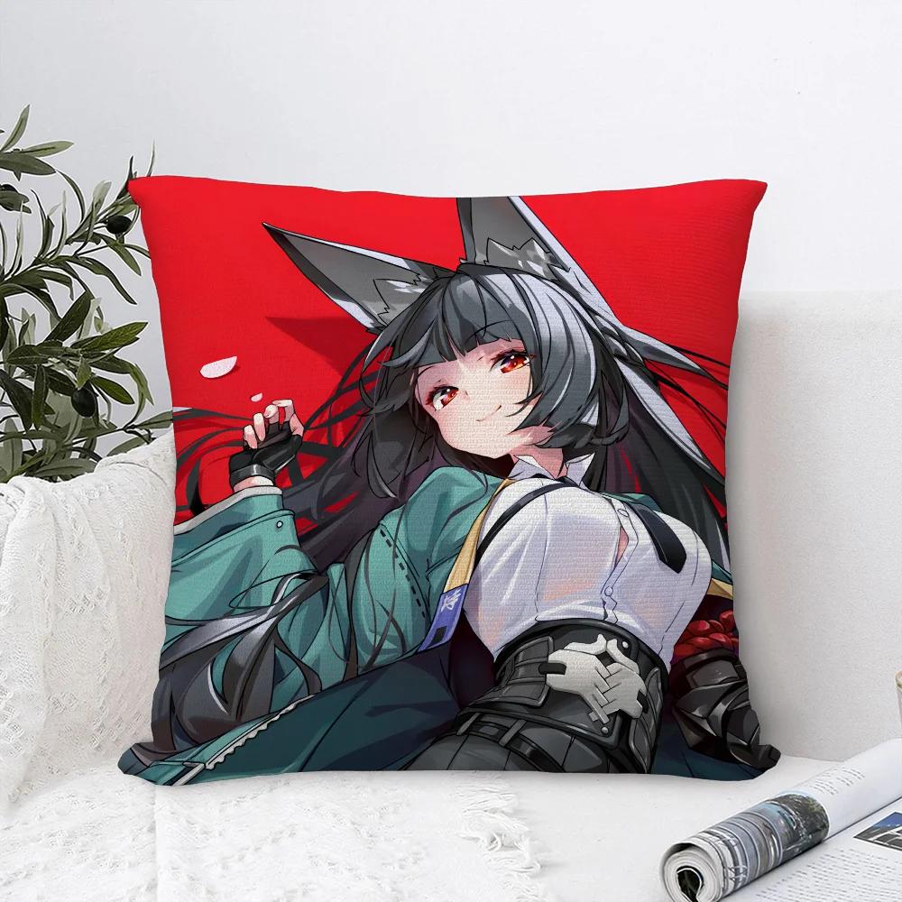 Hoshimi Miyabi Zenless Zone Zero Povlak na polštář Dekorativní polštář na pohovku Domácí oboustranný potisk Plyšový přehoz Potahy na polštáře Dekorace polštářů