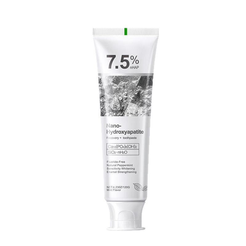 Fluoride-Free Whitening Toothpaste with 7.5% Nano-Hydroxyapatite for Stain Removal and Enamel Protection, 120g