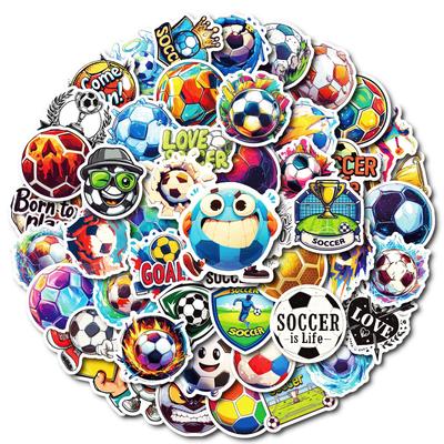 50 Hot-blooded Football Graffiti Stickers Decorate Mobile Phone Case Refrigerator Water Cup Stickers