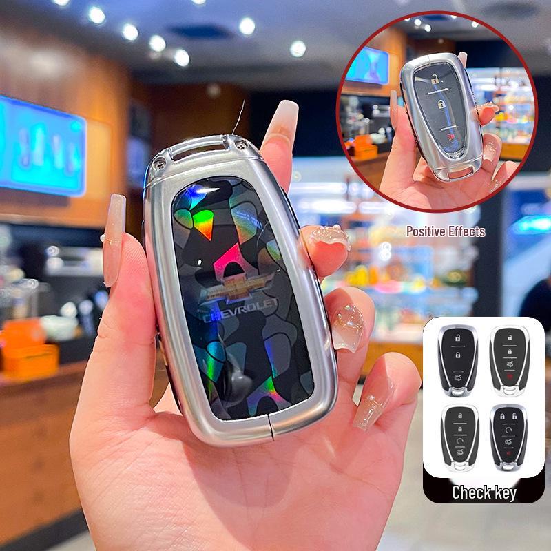 Compatible Key Cover for Chevrolet Malibu XL, Orlando, Cruze, Trax, Trailblazer - Full Coverage Shell