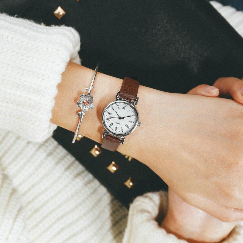 French Niche Exam Fine Watch Mori Female Student Simple Retro Literary Small Freshness College Style Temperament