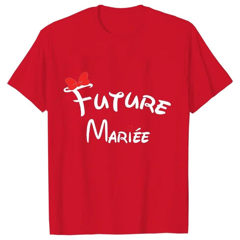 Future Bride Tee French Girl Friends Bachelorette Wedding Party T-shirts Women Evjf Shirt Team Bride Squad