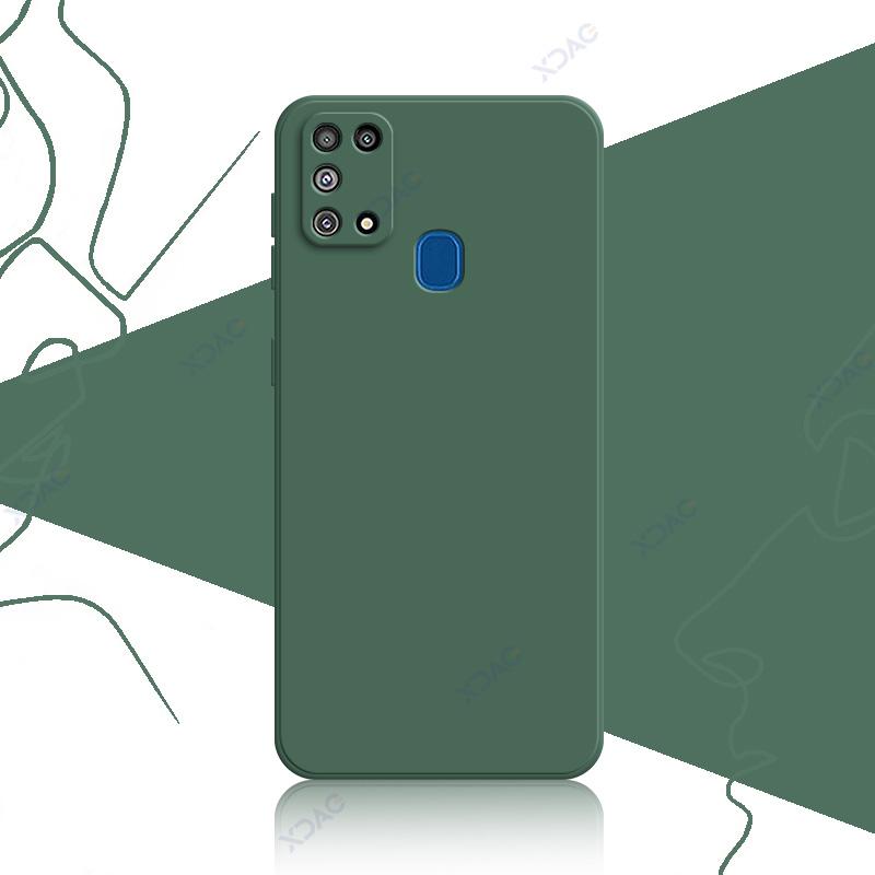 

Роскошный модный милый чехол для Samsung Galaxy M31 Prime F41 SamsungM31 SamsungF41 360 мягкие квадратные жидкие силиконовые чехлы для телефонов Samsung M31 армия зеленый