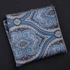 Lenço de Bolso Padrão Vintage Respirável Masculino Listrado Paisley para Casamento