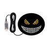 Playful Cartoon Face LED Lamp For Automotive Use With Strong Adhesive Backing And Sturdy Acrylic Material