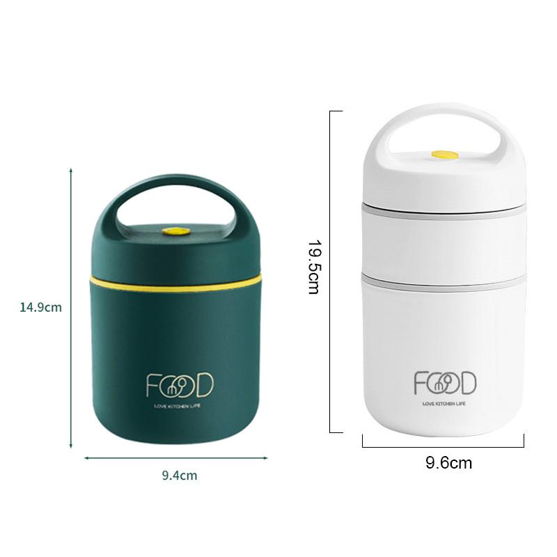 304 próżniowe termiczne pudełko na lunch ze stali nierdzewnej izolowana torba na lunch podgrzewacz do żywności kubek zupy termos pojemniki pudełko bento
