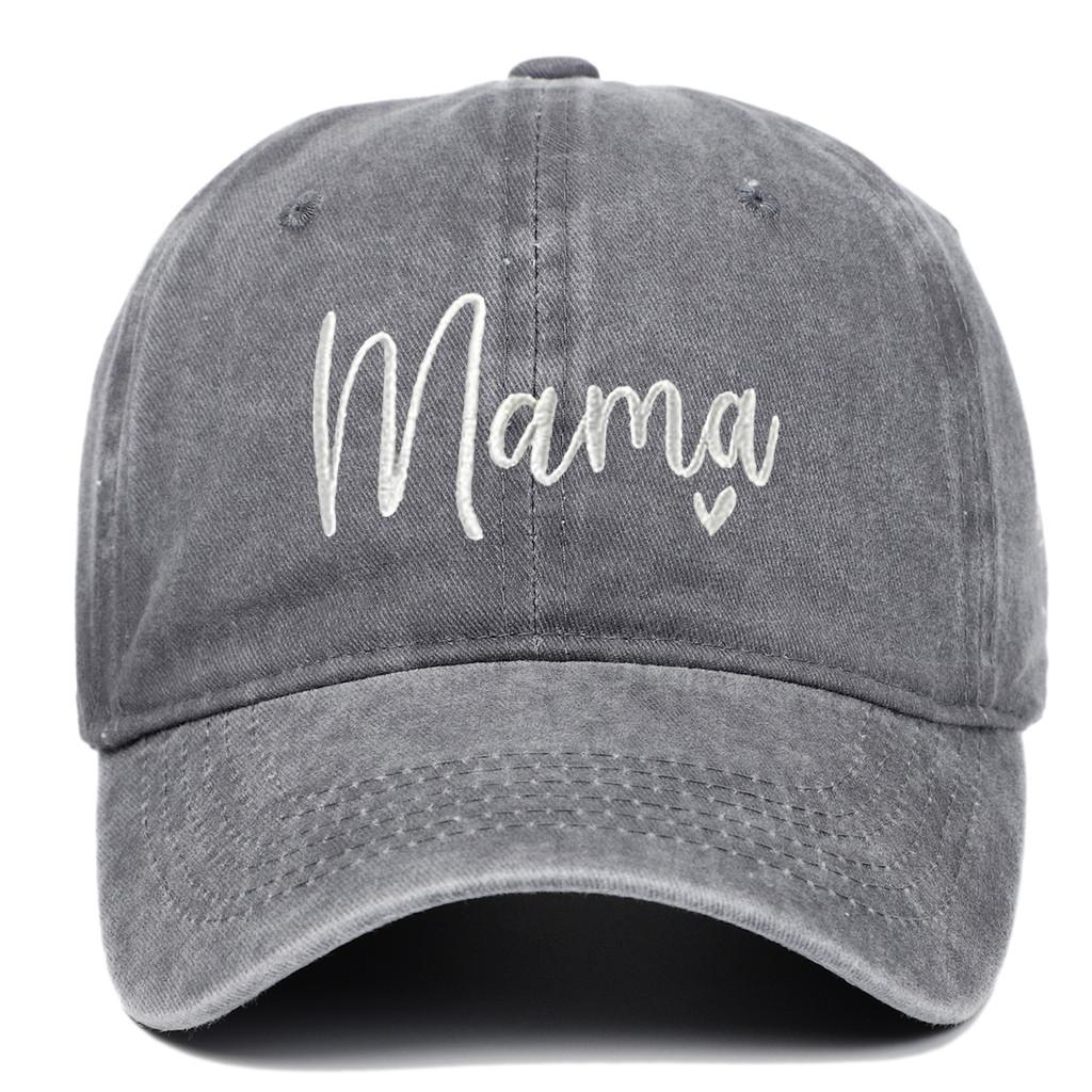 Classic Mama Embroidered Baseball Cap With Adjustable Fit For Casual Wear