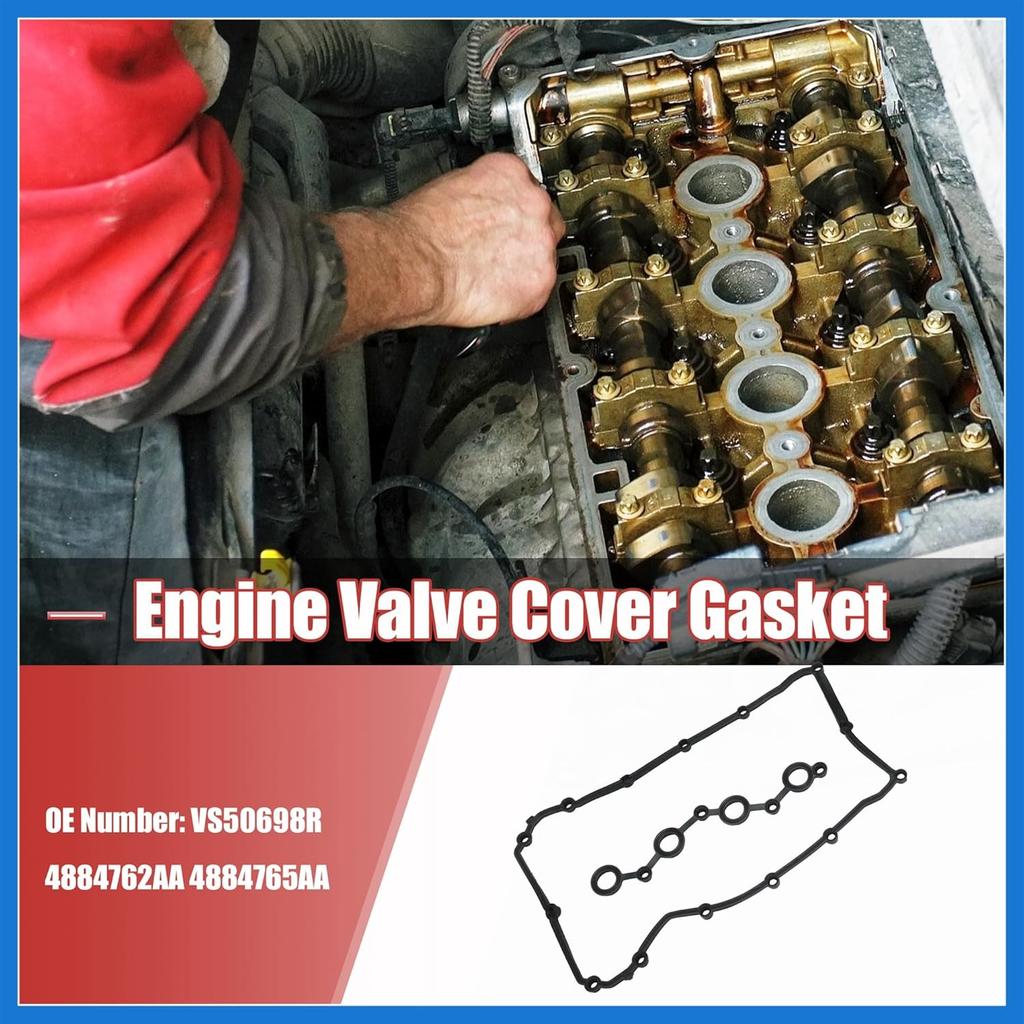 1 Set Engine Valve Cover Gasket VS50698R 4884762AA 4884765AA for Jeep Compass Avenger 300 2007-2020 Auto Accessories