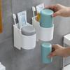 Toothbrush Holder Toothpaste Rack Mouthwash  Rack With Cup  Bathroom Accessory
