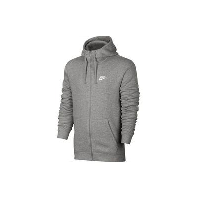 Nakışlı Logolu Polar Astarlı Kapüşonlu Ceket Erkek Dış Giyim Gri 804389-063