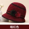 Middle-aged and Old Knitted Hats, Children's Autumn and Winter New Rabbit Fur Basin Hats, Fashionable Mother Hats, Plush Warm Wool Hats