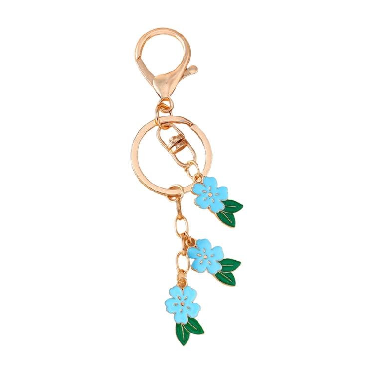 Stylish Cherries Blossom Key Holder Accessory Vibrant Cherries Blossom Keychain for a Touch of Femininity on Keys or Bags