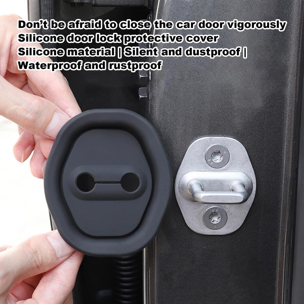 Car Door Lock Latch Cover, Car Door Lock Decorative Cover - Auto Door Lock