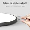 Ultra-Thin Round LED Ceiling Light for Bedroom, Bathroom & Balcony - Modern Minimalist Design with Eye Protection
