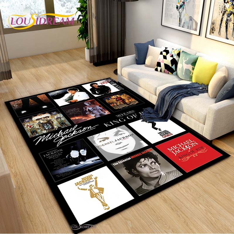 Michael J-Jackson Carpet for Living Room Sofa Table Bedroom Rugs Home decor Kitchen washroom Indoor Outdoor Non-slip floor Mats
