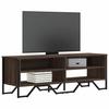 VidaXL TV Cabinet Brown Oak 122x34x41 Cm Engineered Wood, TV Stand, TV Buffet, Multimedia Cabinet, TV Bench, Furniture 848573