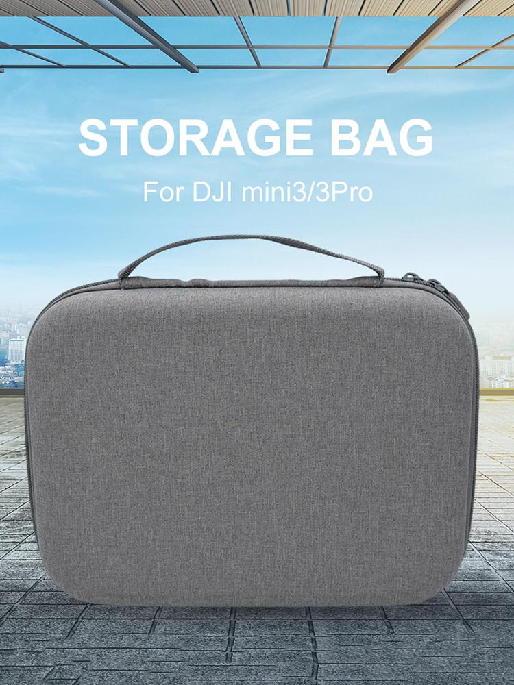 Battery & Controller Carrying Case Snowflake Cloth Hard Shell Storage Bag Splash-proof Waterproof for DJI Mini 3/Mini 3Pro Drone