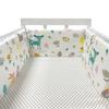 Cotton Baby Anti-Collision Crib Bumper Pad - Removable & Washable, Anti-Pinch Design for Newborns
