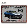 Retro Car Metal Tin Sign Vintage Garage Wall Decor