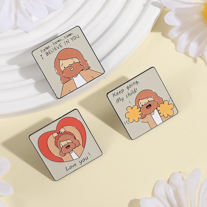 Keep Going My Child Enamel Pins Custom Encourage Your Child Brooches Lapel Badges Clothes Funny Jewelry Gift for Kids Friends