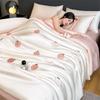 Princess Version Summer Cool Quilt Soft Washed Ice Silk Machine Washable For Women Girl Air-Conditioned Quilt Comforter Bedding