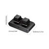 Ergonomic Two Key Corded Keyboards Aluminum Construction Ensuring Comfort for Extended Work