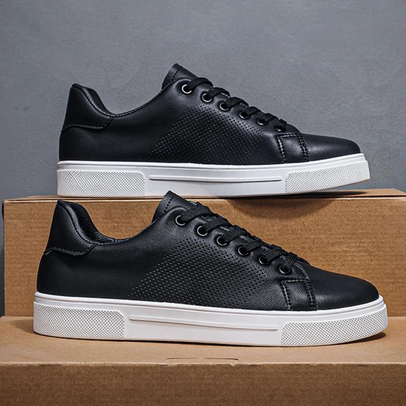 Frühling Leder Lässige Herrenschuhe Mode Herren Flats Bequem Weich Herren Laufschuhe 2025 Männliche Sneaker Zapatos Para Hombre