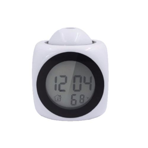 

Alarm Clock Digital Multifunction With Voice Talking Led Temperature Projection белый