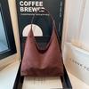 Large capacity suede bag women's new autumn and winter shoulder messenger bag tote bucket bag